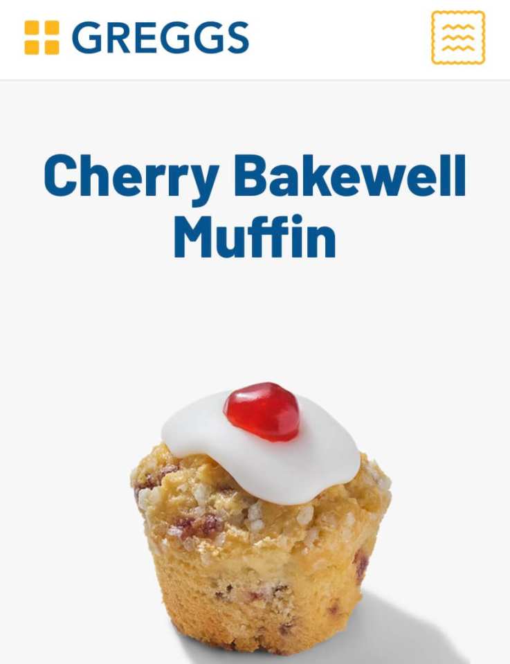 Fans have gone crazy over the new Cherry Bakewell Muffin on Facebook