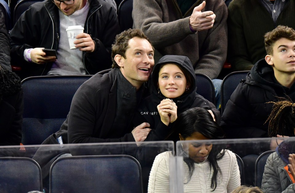 Jude Law with daughter Iris in 2016