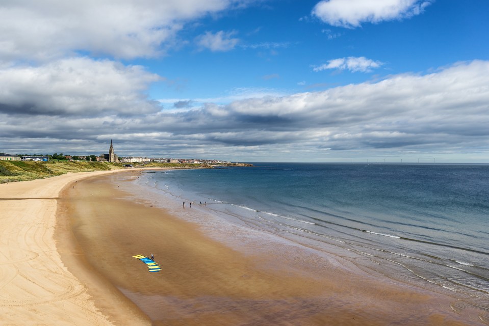 Long Sands Beach is known for its golden sand and is a great place for surfing