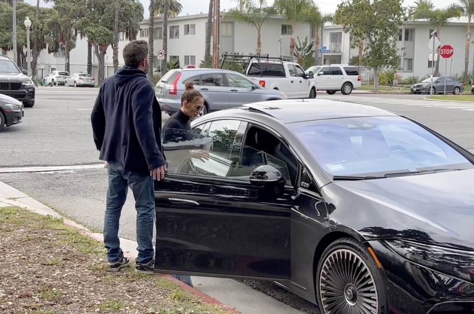 In a video that went viral in May, Ben was described as looking 'stressed' and 'miserable' on a coffee run in LA