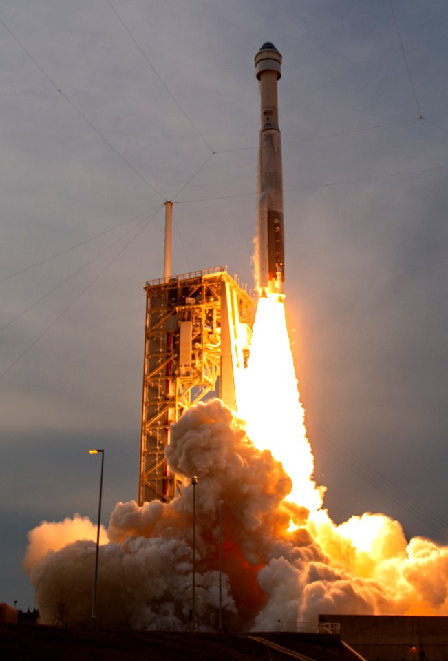 The Starliner launching for its second OFT mission in 2022