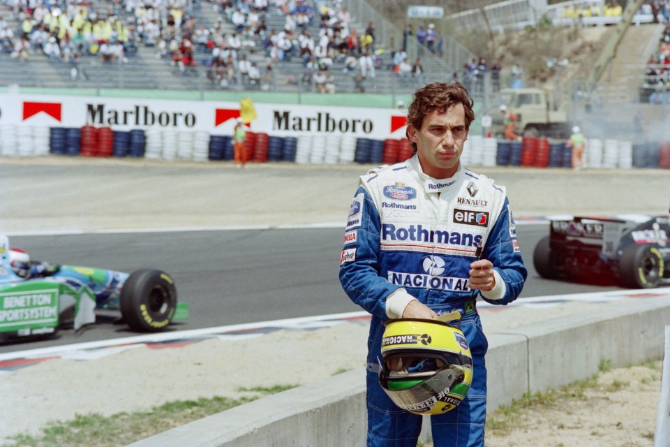 Brazilian legend Ayrton Senna died while leading the San Marino Grand Prix