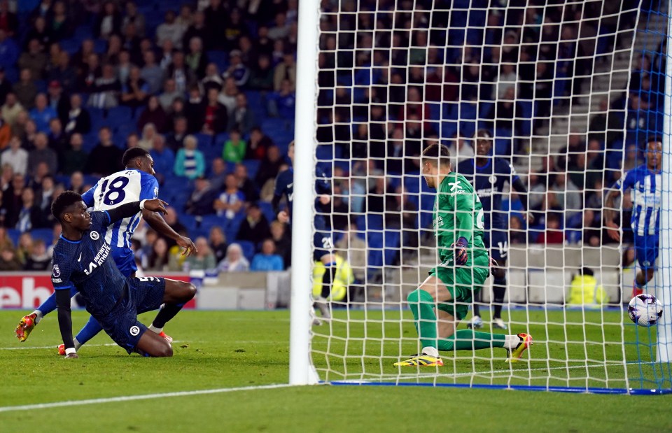 Danny Welbeck pulled one back late on but Brighton could not get an equaliser