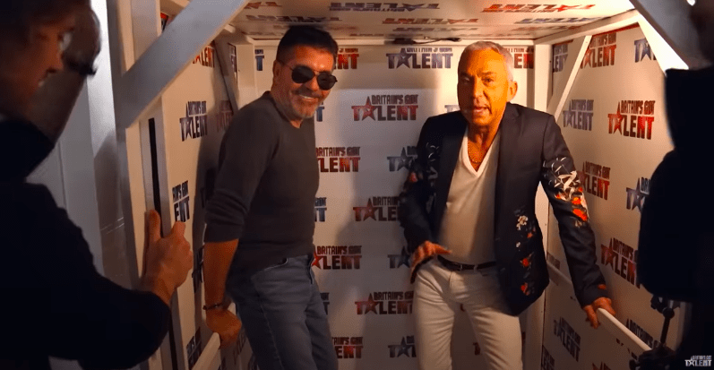 Simon Cowell and Bruno Tonioli had surprised AmaSing at a party