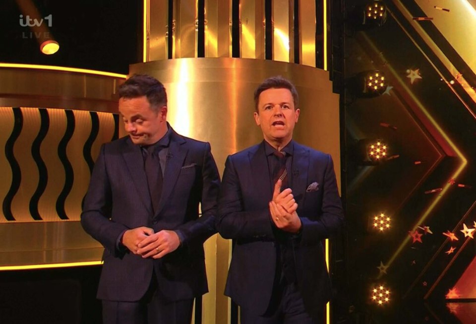 Ant McPartlin shocked his co-star Declan Donnelly on live TV