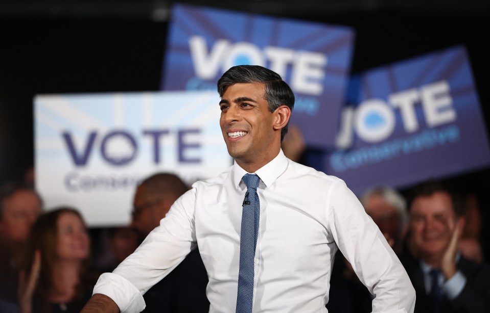 Rishi Sunak rallied the Tory faithful during his speech at the Excel Centre