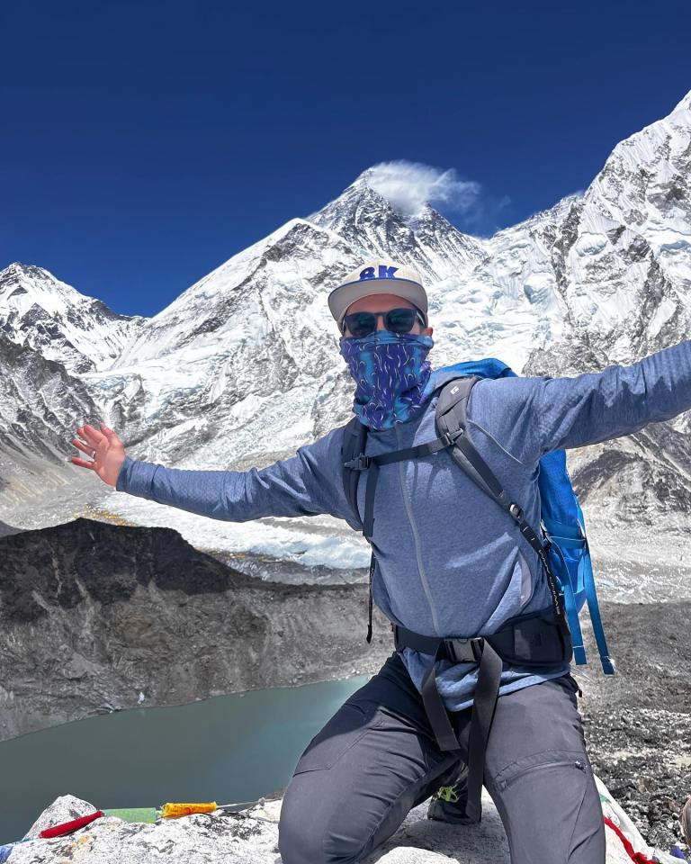 Daniel shared much of his trip in the Himalayas on Instagram and revealed why he wanted to climb the mountain in a final post