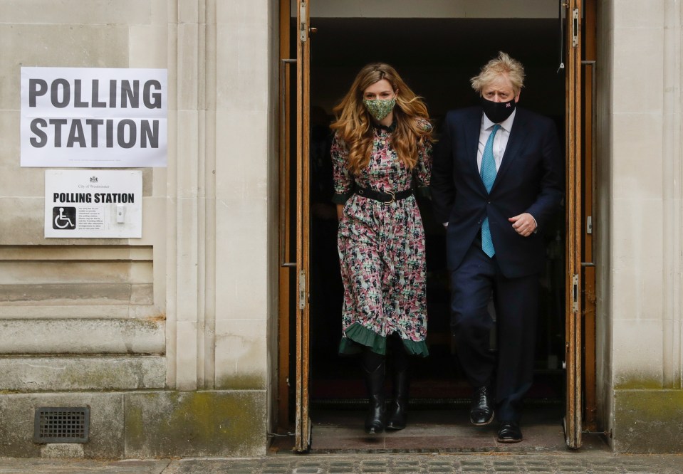 The ex-PM and Mayor of London, seen with wife Carrie, forgot to bring his photo ID