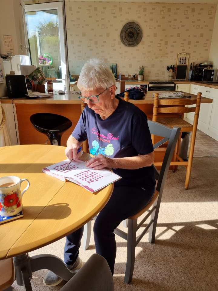 She does the crossword every day