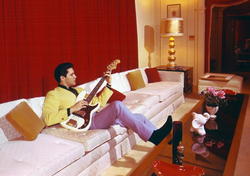 Elvis in his beloved home, which was his sanctuary for two decades