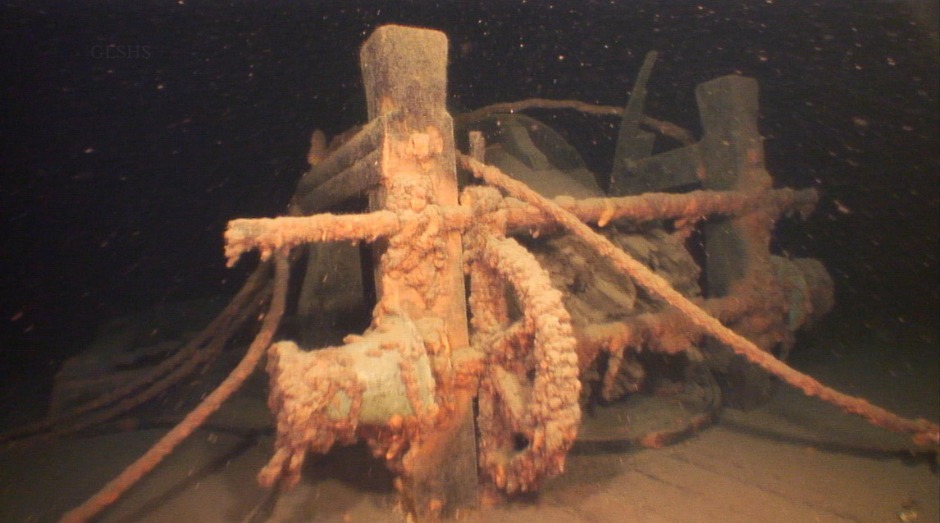 A well-preserved hull was found 650ft deep underwater just 40 miles from where it went missing