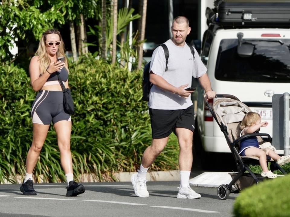 Charlotte was joined by her fiance Jake Ankers and their one-year-old daughter Alba