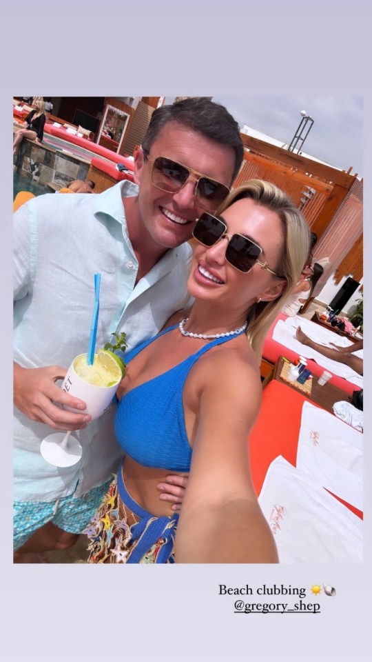 Billie Faiers and Greg Shephard have jetted off on their first holiday without the three kids