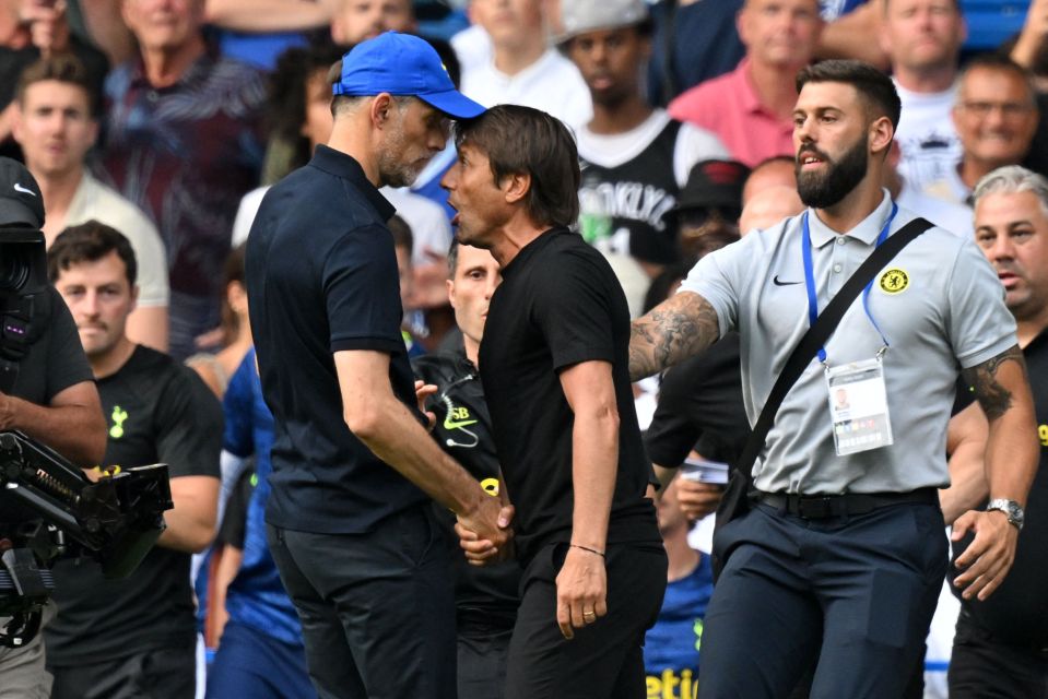 Conte furiously clashed with Thomas Tuchel during his last return to Stamford Bridge