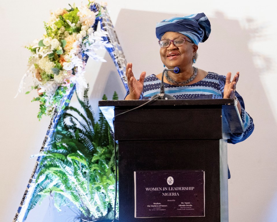 Meghan co-hosted the Women in Leadership event with Dr Ngozi Okonjo-Iweala, Director General of the World Trade Organization in Abuja, Nigeria