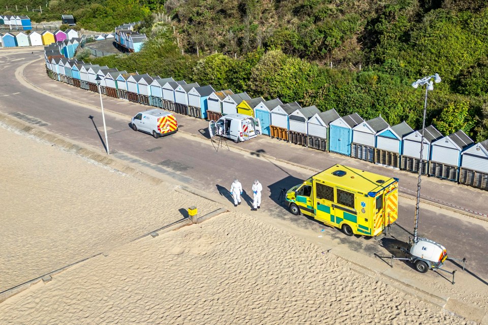 The Dorset beach has been cordoned off