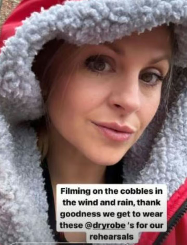 She revealed how cold it has been while filming