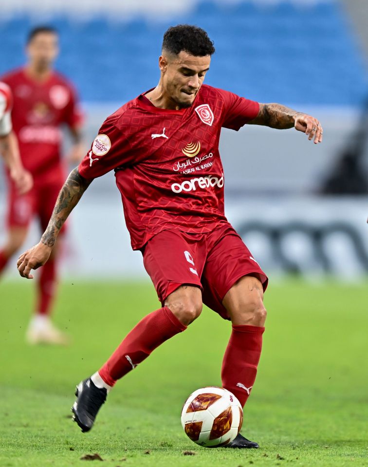 Coutinho is currently on loan at Qatari side Al-Duhail from Aston Villa