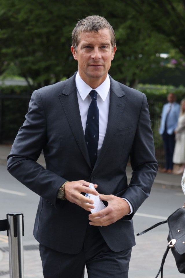 LONDON, ENGLAND - JUNE 28: Bear Grylls arrives at All England Lawn Tennis and Croquet Club on June 28, 2022 in London, England. (Photo by Neil Mockford/GC Images)