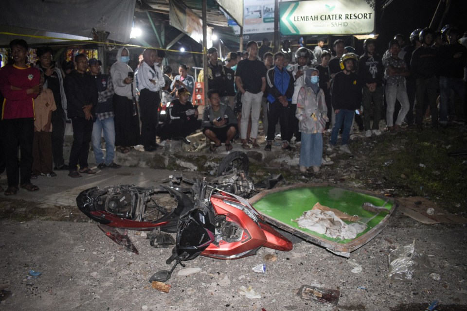 A motorbike rider was also killed in the crash