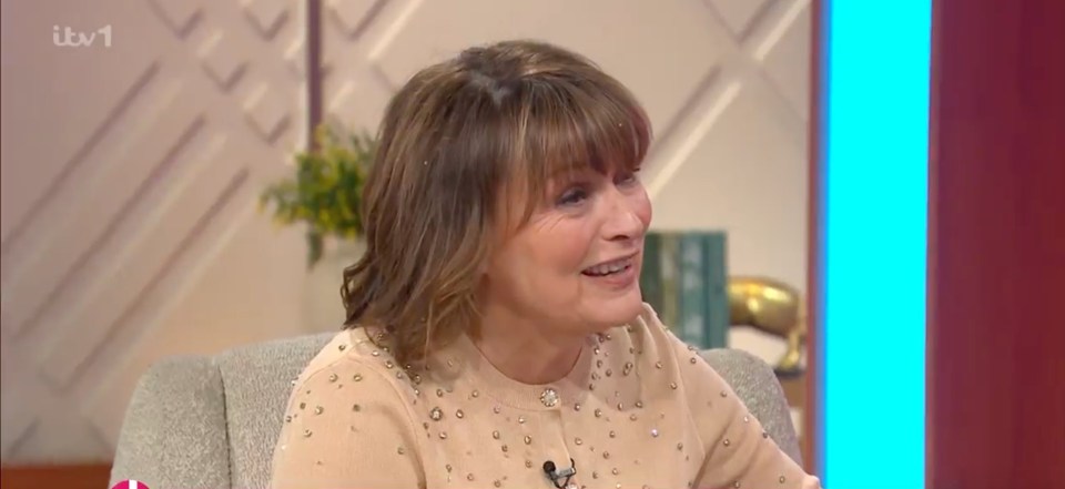 Lorraine left him red-faced as she revealed she'd not worn a bra in the skintight attire