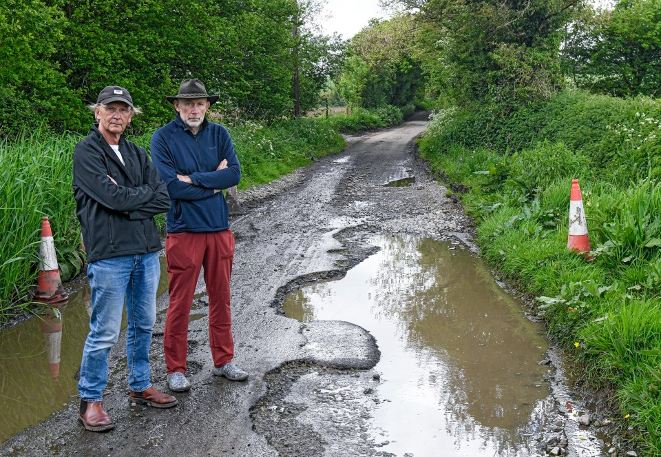 Locals in Charlton-All-Saints, Wilts, are 'fed up' with the council failing to fix it