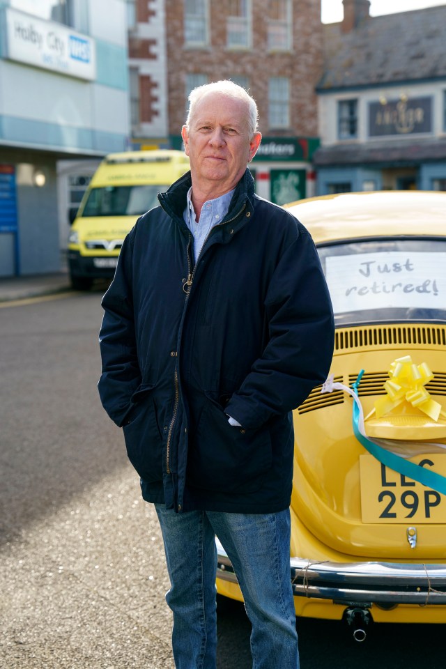 After a miraculous recovery Charlie took one last walk through the A&E department, before a drink with his colleagues in his final scene