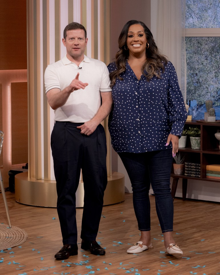 Dermot O’Leary and Alison Hammond also host This Morning, pictured in May 2024