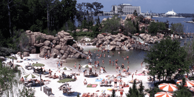 The attraction featured a number of water rides and pools, described as a 'Huckleberry Finn old-fashion swimming hole'