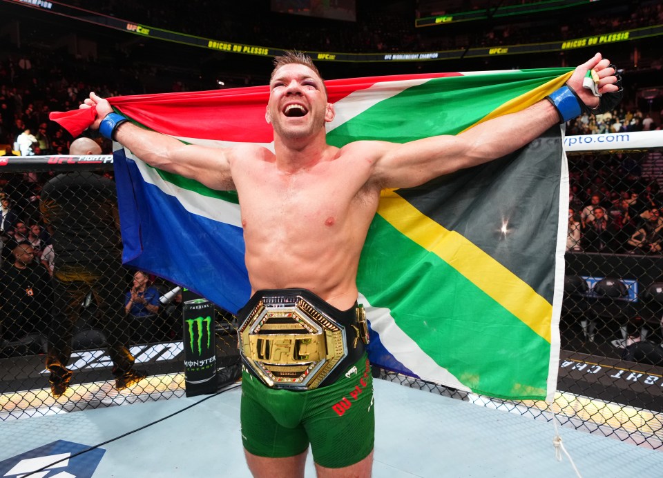 Dricus Du Plessis shocked the world after becoming South Africa's first UFC champ