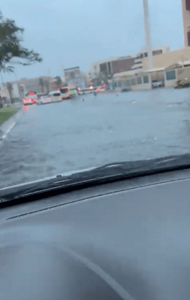 Heavy rain is causing issues on roads