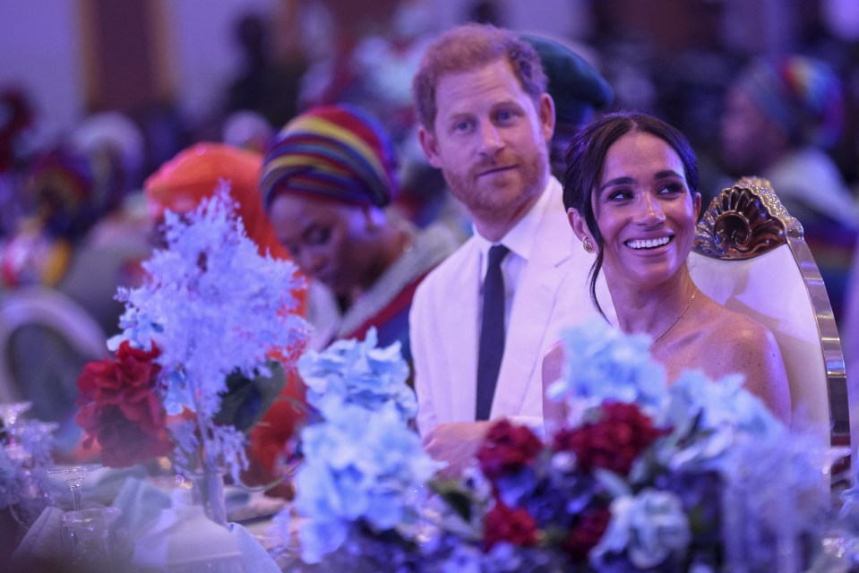 Harry and Meghan attend a Sit Out at the Nigerian Defence Headquarters in Abuja on May 11, 2024