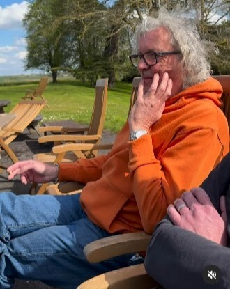 James May relaxed with a cigarette