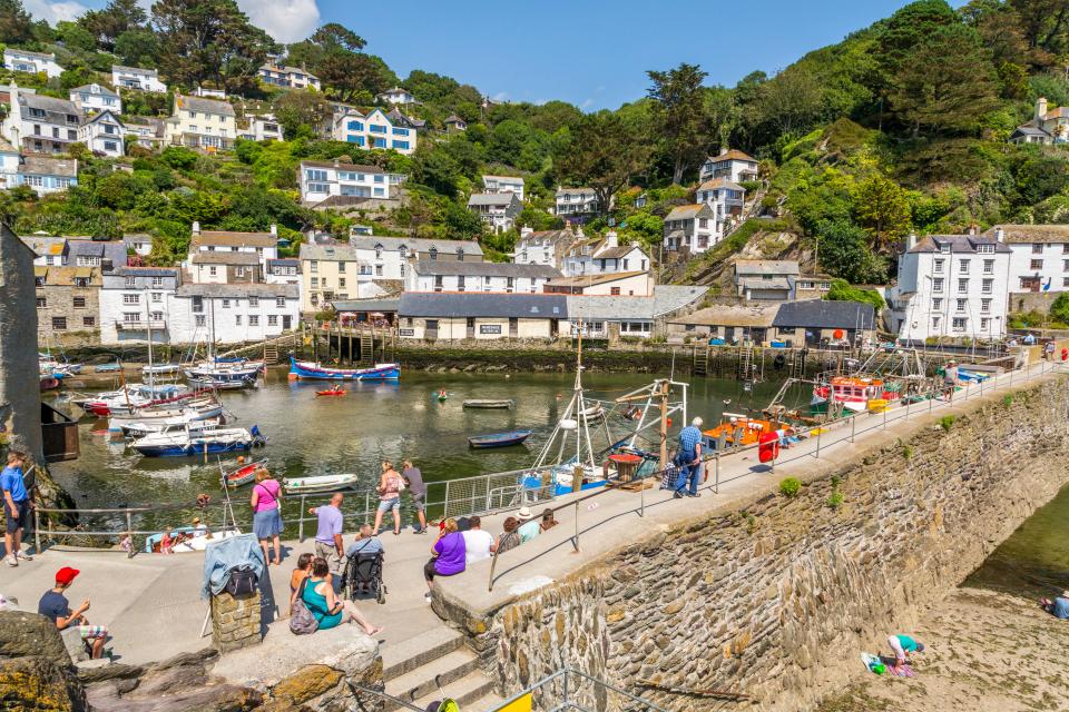 Polperro is a maze of white stone cottages and narrow streets