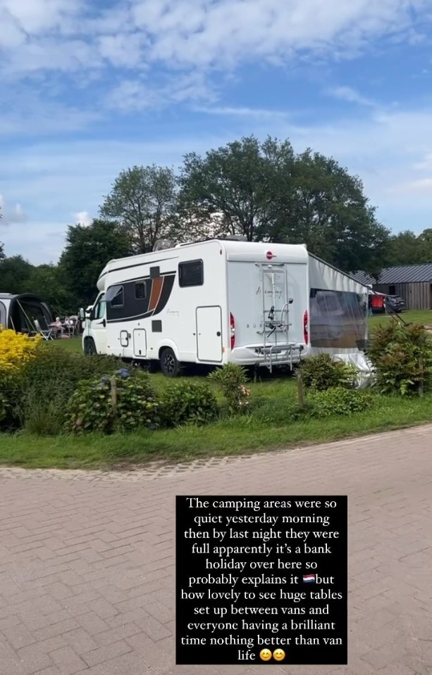 Sue explained that their caravan site is "full" and claimed it's been "lovely" to see everyone having a "brilliant time"