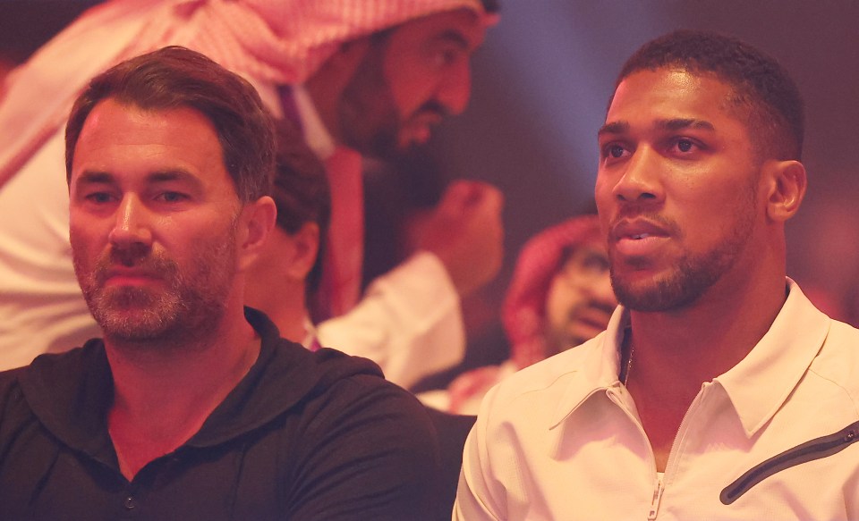 Promoter Eddie Hearn has revealed AJ’s immediate reaction after the final bell