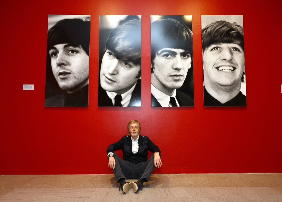 Sir Paul McCartney launched an exhibition of his photos in New York