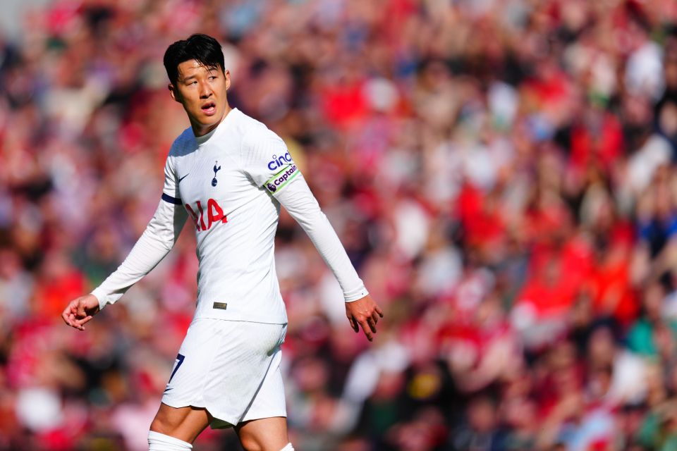 Son, 31, is now Tottenham captain under Ange Postecoglou