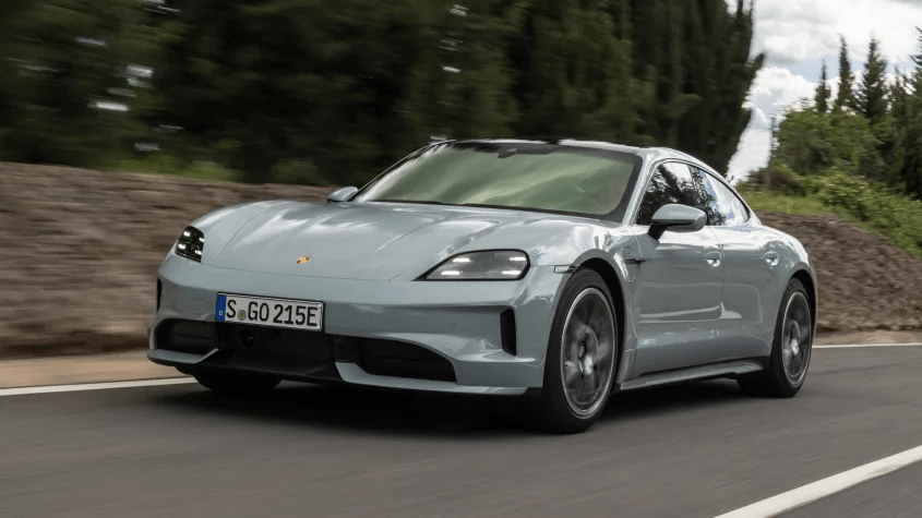 The Porsche Taycan has the fastest charging time