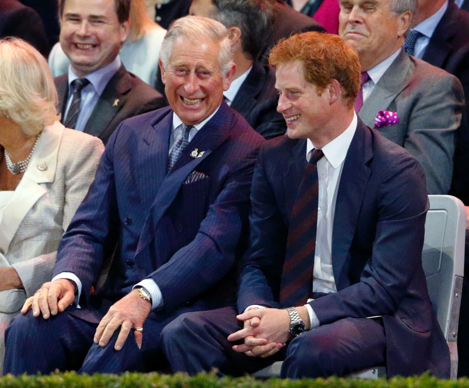 Charles and Harry at the Opening Ceremony of the Invictus Games, 2014