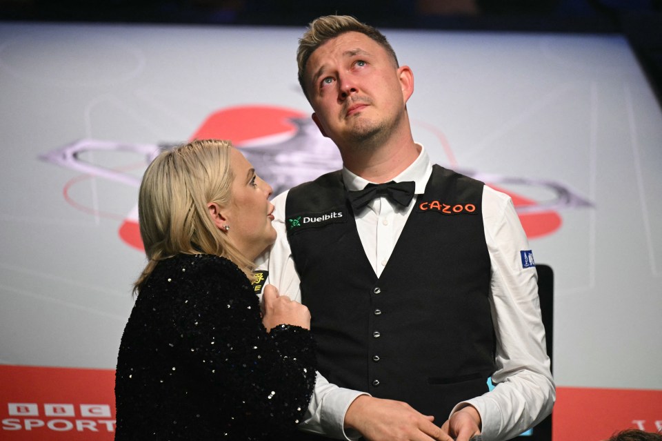 Emotional Kyren and wife Sophie take in the winning feeling