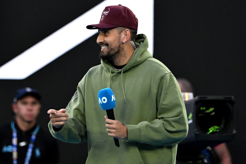 Kyrgios has moved into punditry as he recovers from injury