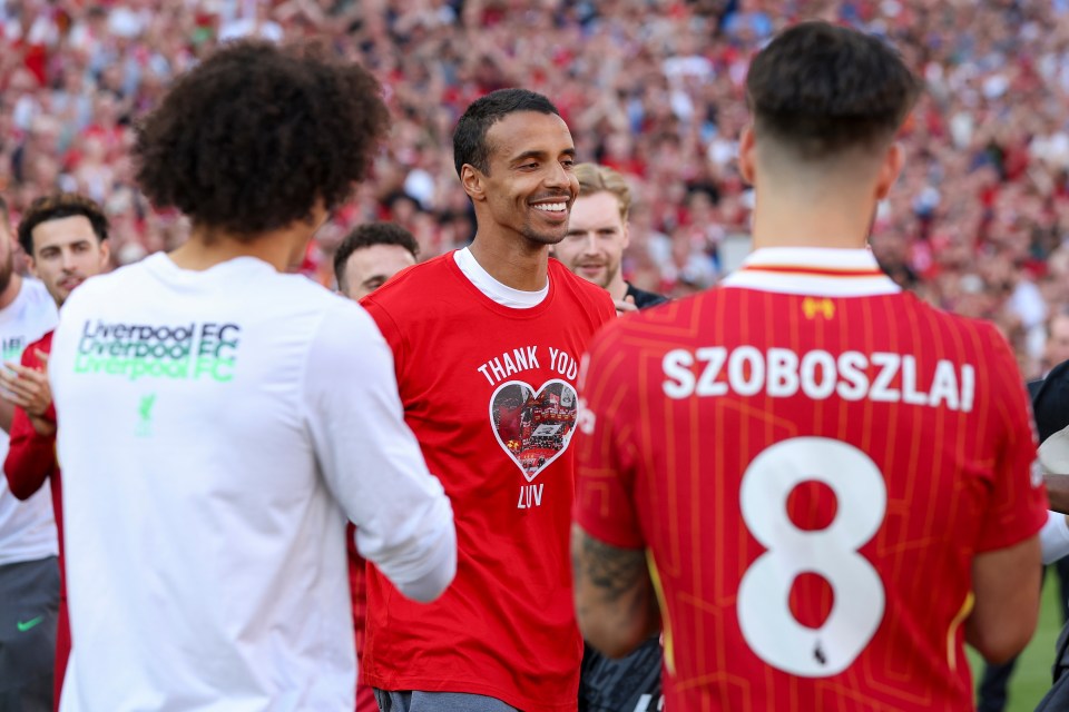 The defender waved goodbye to Anfield after eight years on Sunday