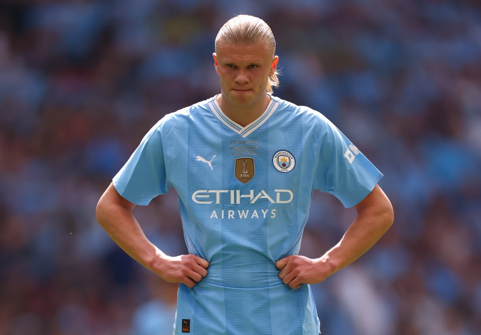 Haaland and Manchester City were beaten in Saturday’s FA Cup final