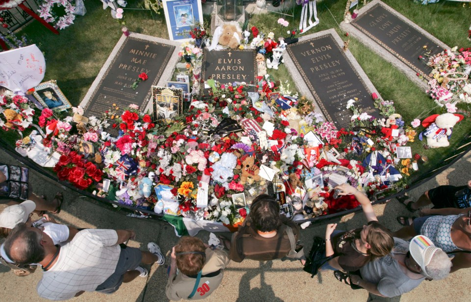 Elvis is buried at Graceland, along with other members of his family