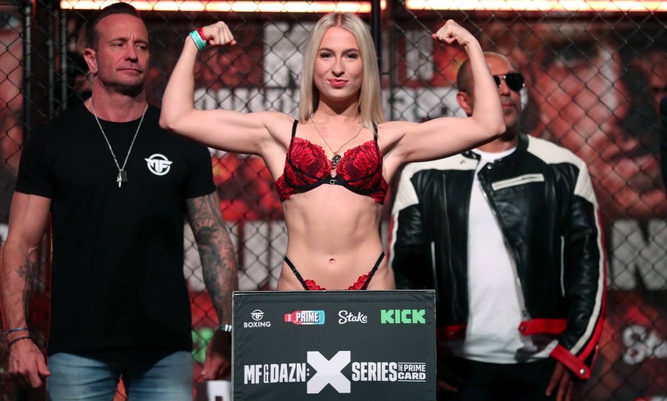 She has fought several times on Misfits Boxing