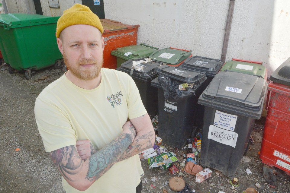 Chris is concerned the piles of rubbish will encourage rats into the streets