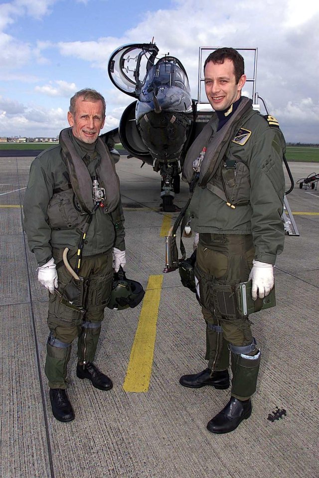 During the war in the Falklands, 'Sharkey' as he was known, flew over 60 missions and became the leading night pilot