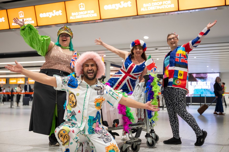 Britain's ultimate Eurovision superfans have landed in Sweden for this year's contest