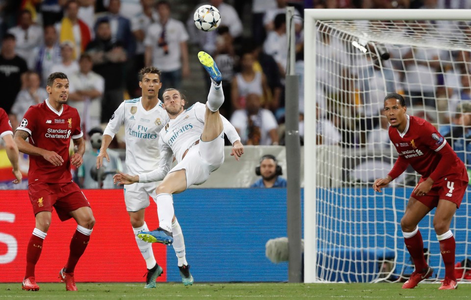 Bale scored what is widely regarded as one of the greatest ever Champions League final goals in 2018 with this overhead kick